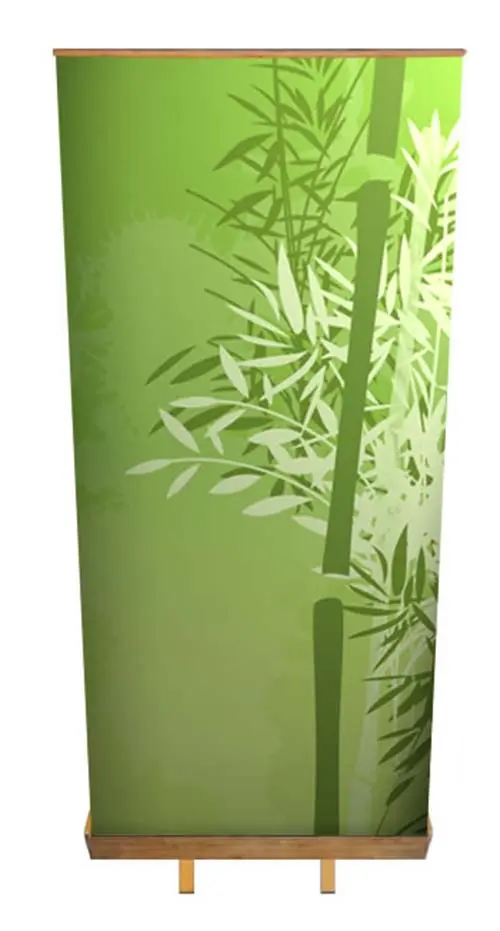 Greenline-RollUp "Bambus Quader"  mit Bedruckung (greenline)